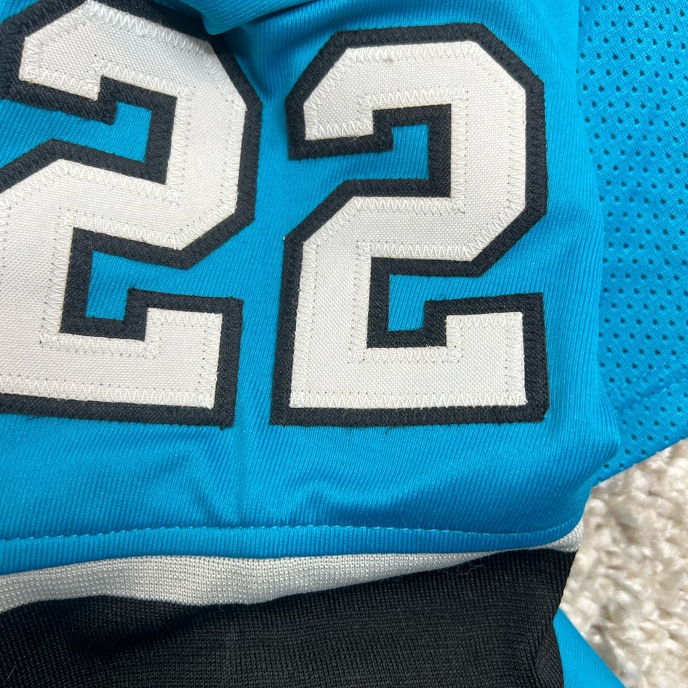 Christian McCaffrey Carolina Panthers Jersey with Black and White Accents - Picture 6 of 6